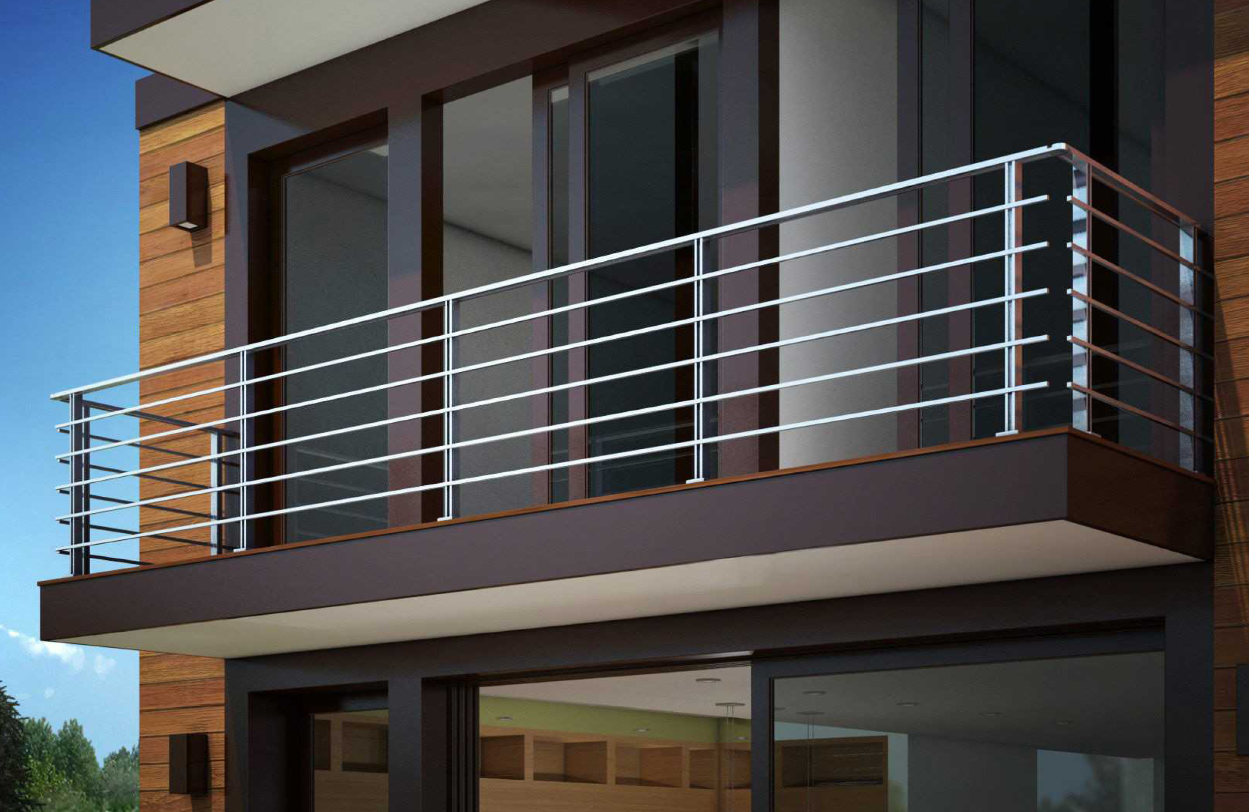 AI-Balcones aluminium railing for balcony